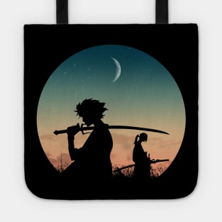 Samurais under the moon Tote