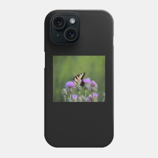 Yellow Swallowtail on Thistle 2 Phone Case