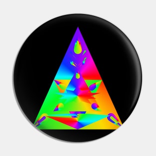 Illuminati all seeing eye Rainbow Pin