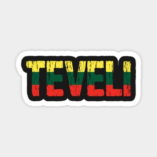 Lithuanian Teveli Dad Father Tetis Lietuva Flag Magnet