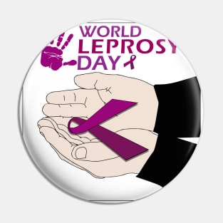 World Leprosy Day Symbolic Creation Pin