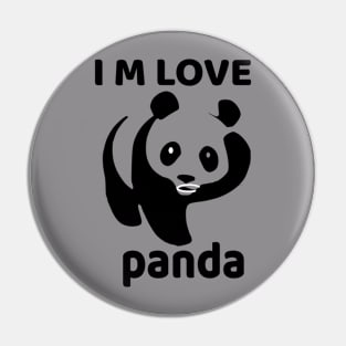 T-Shirt I M LOVE PANDA Pin