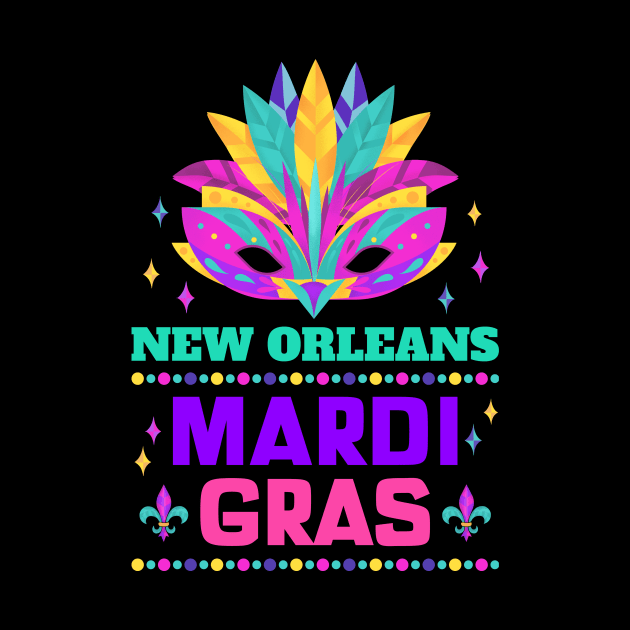 New Orleans Carnival Beads And Blings Party 2022 Mardi Gras by jodotodesign