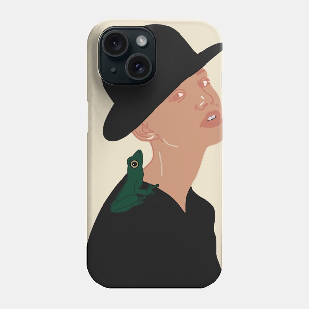 Girl with Frog Phone Case by Laura New Art