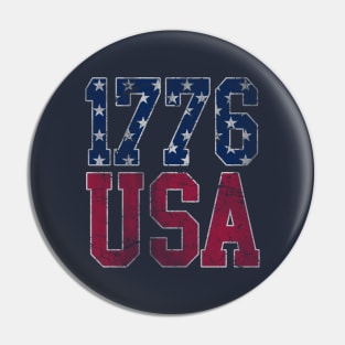 Patriotic 1776 USA America 4th of July Independence Day Pin