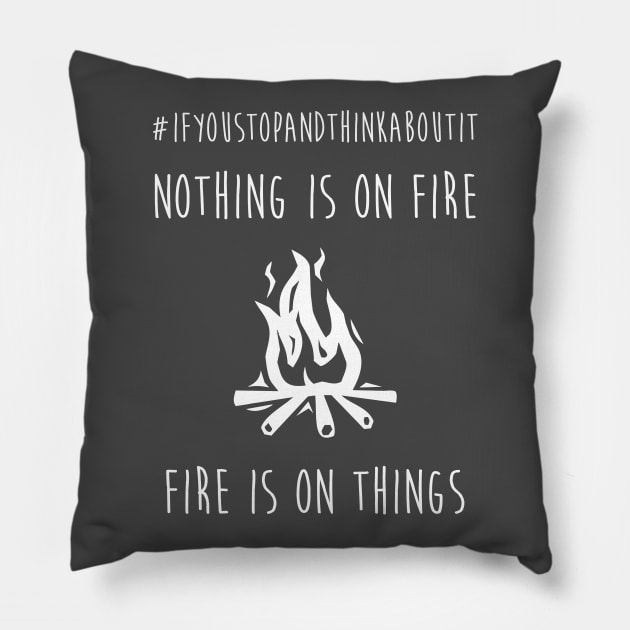 Funny Hashtag Design Pillow by TaylorDavidDesigns