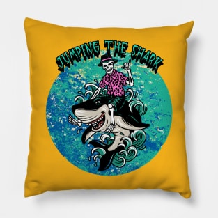 Jumping The Shark Graphic Pillow