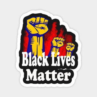 Triple Fist Black Lives Matter BLM Magnet