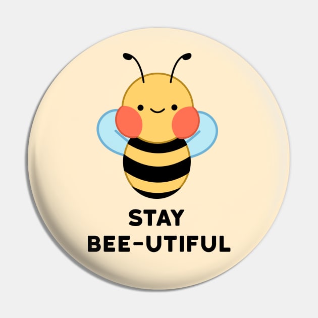 Stay Bee-Utiful Bumble Bee Pin by RosemaryRabbit