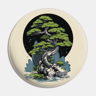 Japanese Bonsai Tree Modern Pin