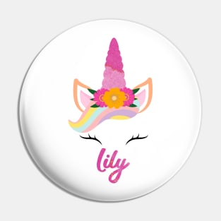 Name lily unicorn lover Pin