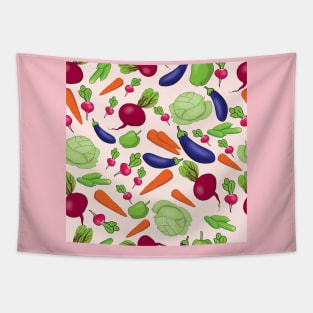 bright colored vegetables Tapestry