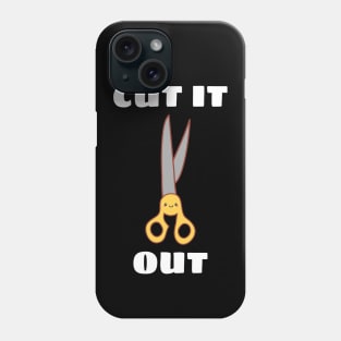 Cut It Out - Cute Scissor Pun Phone Case