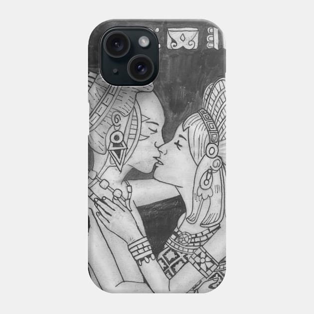 Mayan couple Phone Case by Brayanamis