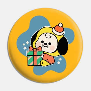 Festive Puppy Pin