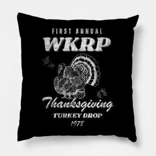 WKRP-Turkey-Drop Pillow