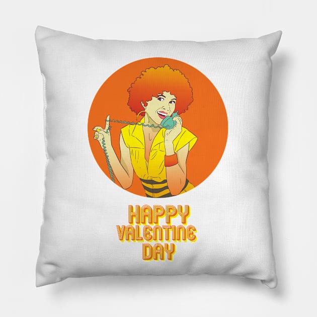 happy valentine day Pillow by otmandenye