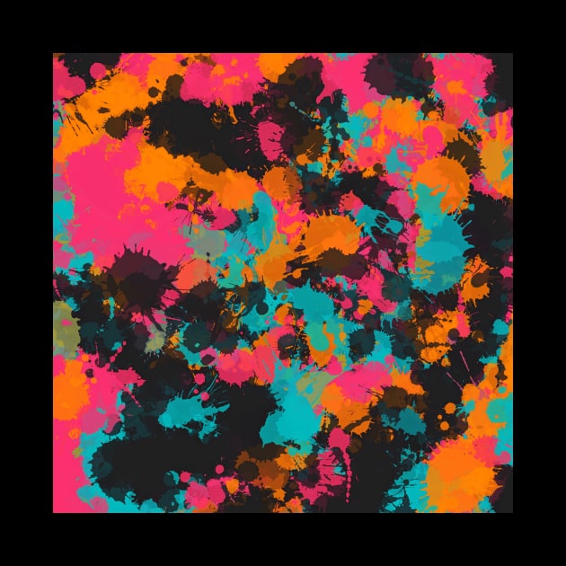 Fiesta Colors Paint Splatter by BigTexFunkadelic