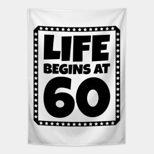 Life Begins at 60 Tapestry