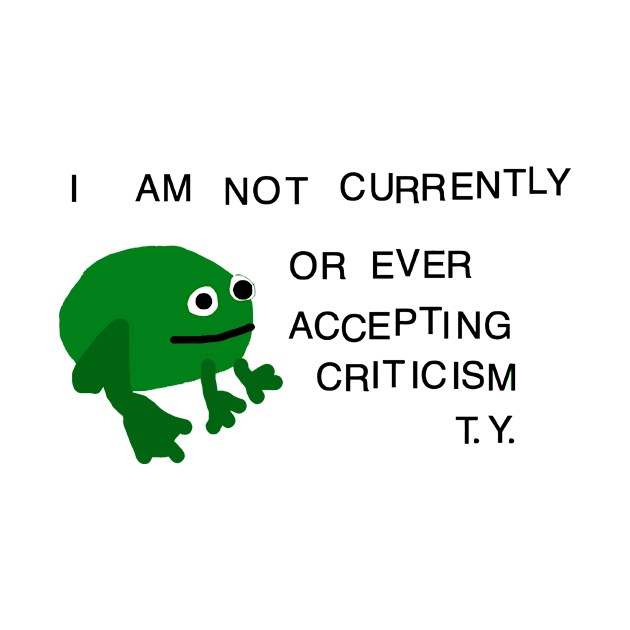 No Criticism Frog by Wild Hunt