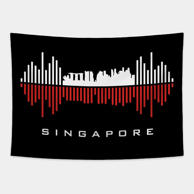 Singapore Soundwave Tapestry by blackcheetah