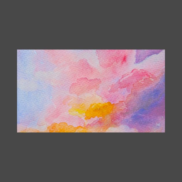 Dreamy Watercolour Cloudscape by beesting