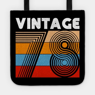 40th Birthday Gift Vintage 1978 for 40 Years Old Men Women Tote