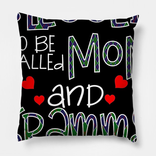 Blessed To be called Mom and grammy Pillow by Barnard