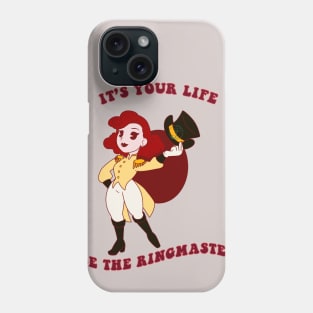 Old Cartoons Style Pin Up ringmaster Phone Case