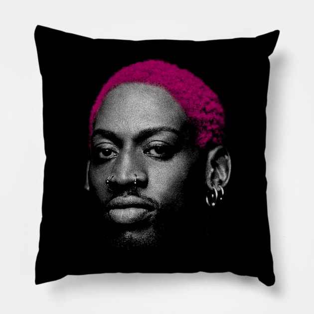 Dennis Rodman Pillow by Ipung