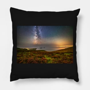 Worms Head, Rhossili Bay from Rhossili Down Pillow
