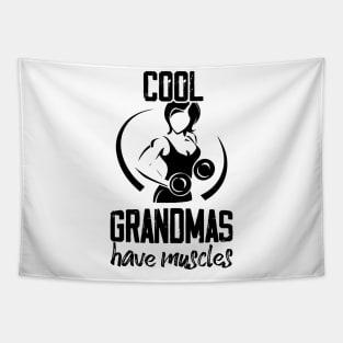 Strong Cool Grandma Have Muscles,  Funny Mother's Day Tapestry