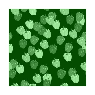 Green Pepper Pattern T-Shirt