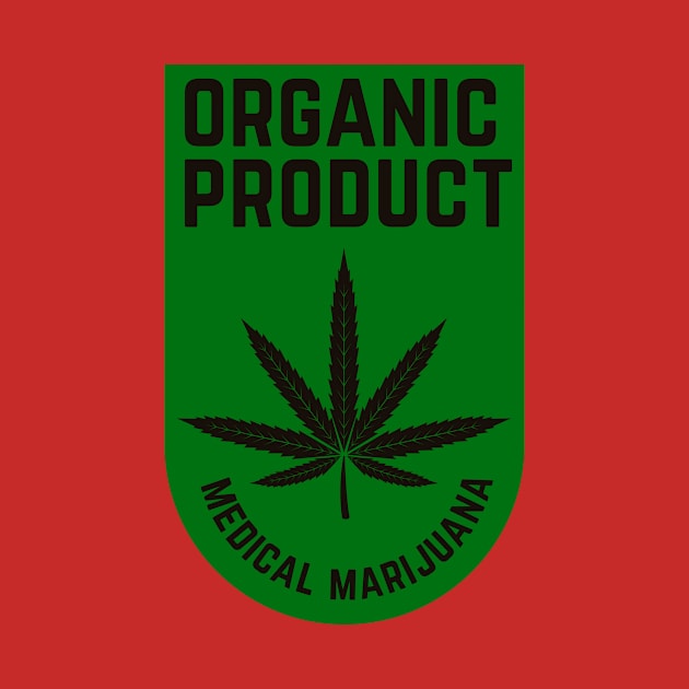 Organic Marijuana Badge by CryptoTextile