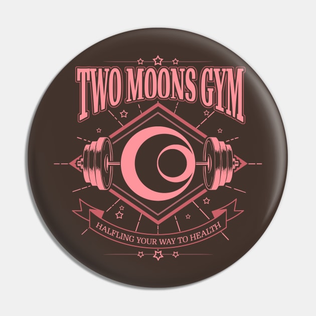 Two Moons Gym - Pink Pin by ErenAngiolini