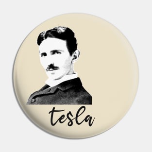 Nikola Tesla illustration Pin