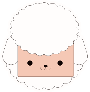 Cartoon Cute Sheep Art Print Magnet