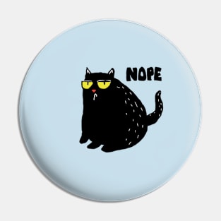 nope cat lazy Pin