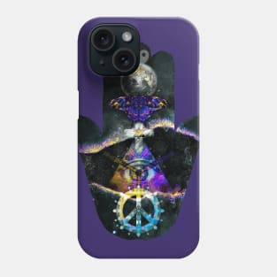 Hand of Fatima, Mystical Hamsa Hand or Hand of the Goddess Phone Case