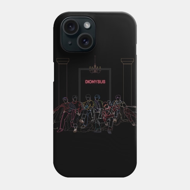 BTS DIONYSUS LINE ART Phone Case by moritajung