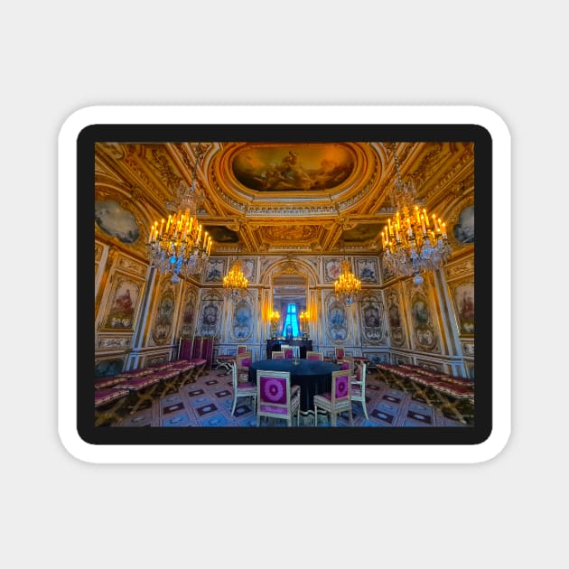 Salle du conseil Chateau de Fontainebleau Magnet by dreamtravel