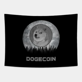 Vintage Dogecoin DOGE Coin To The Moon Crypto Token Cryptocurrency Blockchain Wallet Birthday Gift For Men Women Kids Tapestry