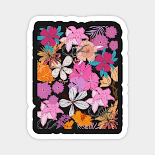 Pink Flowers Magnet