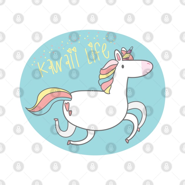 Kawaii life unicorn by SeriousMustache