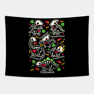 Dinosaurs skeleton Tapestry