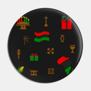 Kwanzaa Doodles Sticker Pack Pin