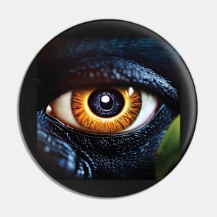 Gorilla Eye Art Pin