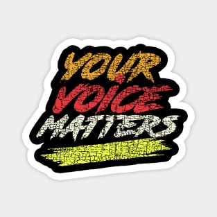 your voice matters, 2020 vote t shirt, democrat republican, Donald trump vs joe biden Magnet