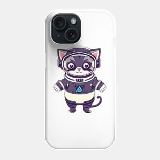 Astronaut cat outer space Phone Case