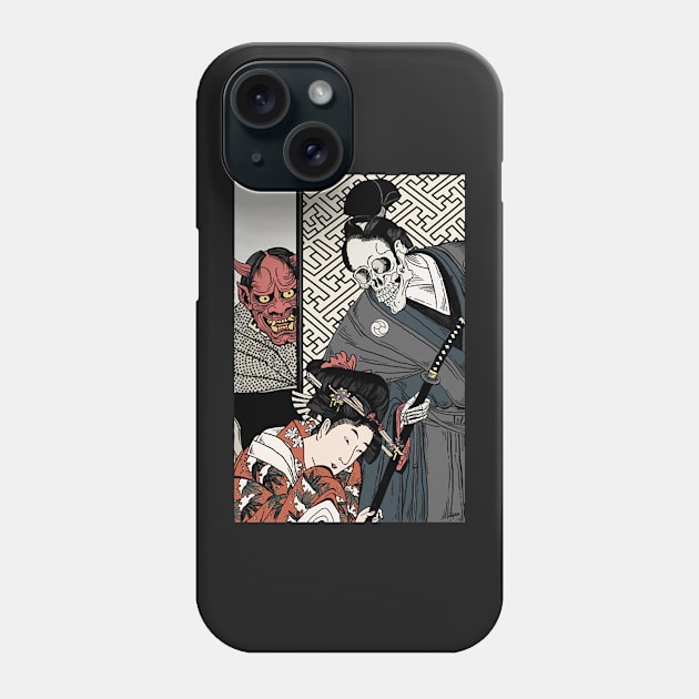 Samurai Death and the Maiden Phone Case by anosek1993